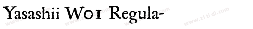 Yasashii W01 Regula字体转换